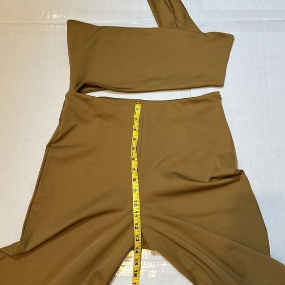 House of Harlow X revolve toffee Fabien women’s wide leg jumpsuit size L - Picture 12 of 15